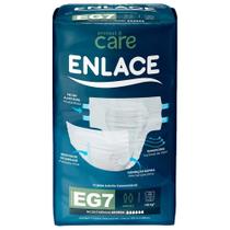 Fralda Descartável Adulto Enlace Protect & Care Regular Tamanho XG - 8 Embalagens com 7 Unidades - Total de 56 Tiras Fralda Descartável Adulto Enlace Protect & Care Regular Tamanho XG - 8 Embalagens com 7 Unidades - Total de 56 Tiras