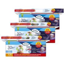 Fralda Descartável Adulto Tena Pants Confort + Pants Noturna P/M/ - 3 Embalagens com 23 Unidades - Total 69 Tiras