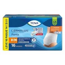 Fralda Descartável Adulto Tena Pants Dermacare Tam P/M - 4 Pct c/ 16 Fraldas - Tot 64 Tir (Lev 16 Pag 14)