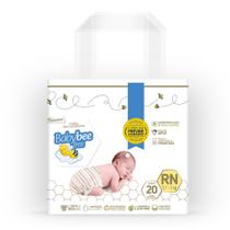 fralda descartável babybee free dermoprotetora Com camomila e aloe vera tamanho rn Com 20 unidades
