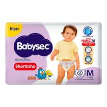 Fralda Descartável Babysec Galinha Pintadinha Shortinho Hiper M Com 60 Unidades