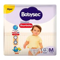 Fralda Descartável Babysec Galinha Pintadinha Shortinho Hiper M Com 64 Unidades