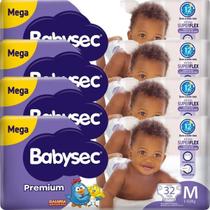 Fralda Descartável Babysec Premium 4 Pacotes Proteção e Conforto Garantidos Fralda Descartável Babysec Premium 4 Pacotes Proteção e Conforto Garantidos