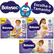 Fralda Descartável Babysec Premium Roxa Todos os Tamanhos