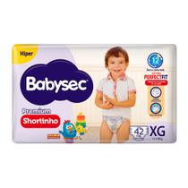 Fralda Descartável Babysec Premium Shortinho Hiper XG 42 Unidades Fralda Descartável Babysec Premium Shortinho Hiper XG 42 Unidades