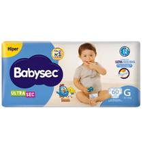 Fralda Descartável Babysec Ultrasec G 60 Unid. Absorção Superior e Antivazamento Galinha Pintadinha