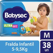 Fralda Descartável Babysec Ultrasec Galinha Pintadinha M 38 Unidades Fralda Descartável Babysec Ultrasec Galinha Pintadinha M 38 Unidades