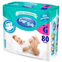 Fralda Descartável Bebê Infantil Enzzo Baby Híper G Com 80 Unidades