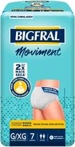 Fralda descartavel bigfral moviment roupa intima xg c/7unid