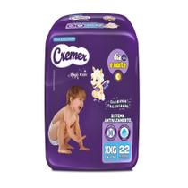 Fralda Descartável Cremer Magic Care Econômica Tamanho XXG - 8 Pacotes com 22 Fraldas - Total 176 Tiras Fralda Descartável Cremer Magic Care Econômica Tamanho XXG - 8 Pacotes com 22 Fraldas - Total 176 Tiras