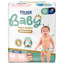 Fralda Descartável Enlace Baby Shortinho Super Confort Mega M/G/XG/XXG Fralda Descartável Enlace Baby Shortinho Super Confort Mega M/G/XG/XXG