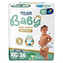 Fralda Descartável Enlace Baby Shortinho Super Confort Mega M/G/XG/XXG