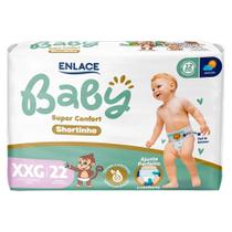 Fralda Descartável Enlace Baby Shortinho Super Confort Mega M/G/XG/XXG Fralda Descartável Enlace Baby Shortinho Super Confort Mega M/G/XG/XXG