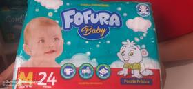 Fralda descartável Fofura Baby M-24 und