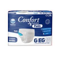 Fralda Descartavel Geriatrica Adulto Confort Master Pants Incontinência Severa G/EG 16 Unidades