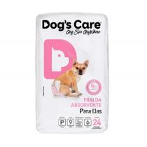 Fralda Descartável Higiênica p/ Cães Fêmea Dogs Care P 24 un