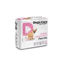 Fralda Descartável Higiênica p/ Cães Fêmea Dogs Care P 6 un