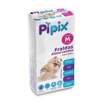 Fralda descartavel higienica p/ cães Femea Pipix tam M 6 uni