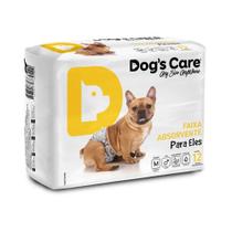 Fralda Descartável Higiênica p/ Cães Macho Dogs Care M 12un