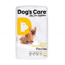 Fralda Descartável Higiênica p/ Cães Macho Dogs Care M 24 un