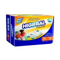 Fralda Descartável Higifral Premium M com 20 Eurofral