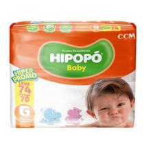 Fralda Descartavel Hipopo Pacotao P94 M84 G74 XG64 XXG54