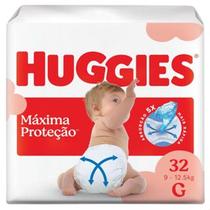 Fralda Descartável Huggies Máxima Proteção G com 32 unidades Fralda Descartável Huggies Máxima Proteção G com 32 unidades