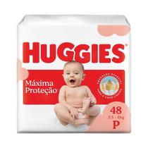 Fralda Descartável Huggies Máxima Proteção Tamanho P - 6 Pacotes com 48 Fraldas - Total 288 Tiras Fralda Descartável Huggies Máxima Proteção Tamanho P - 6 Pacotes com 48 Fraldas - Total 288 Tiras
