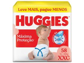 Fralda Descartável Huggies Máxima Proteção XXG 58 Unidades Fralda Descartável Huggies Máxima Proteção XXG 58 Unidades