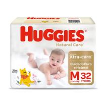 Fralda Descartável Huggies Natural Care M 32 Unidades