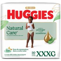 Fralda Descartável Huggies Natural Care XXXG 50 Unidades