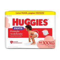 Fralda Descartável Huggies Pants Max Proteção Acolchoada XXXG 64 Unidades