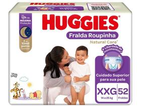 Fralda Descartável Huggies Pants Natural Care Roupinha Hiper XXG 52 Unidades