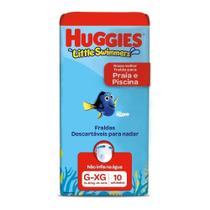 Fralda Descartável Huggies Praia e Piscina Little Swimmers Tamanho G/XG - 8 Pacotes com 10 Fraldas - Total 88 Tiras Fralda Descartável Huggies Praia e Piscina Little Swimmers Tamanho G/XG - 8 Pacotes com 10 Fraldas - Total 88 Tiras