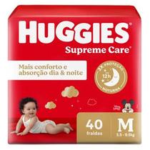 Fralda Descartavel Huggies Supreme Care M, 40 Unidades