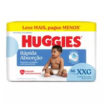 Fralda Descartável Huggies Tripla Proteção Hiper - Tamanho XXG- Com 66 Unidades Fralda Descartável Huggies Tripla Proteção Hiper - Tamanho XXG- Com 66 Unidades