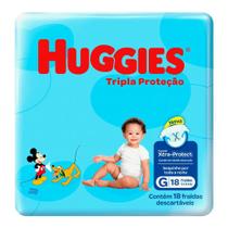 Fralda Descartável Huggies Tripla Proteção Jumbinho G 18 Un