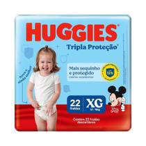 Fralda Descartável Huggies Tripla Proteção Jumbo Tamanho XG - 9 Pacotes com 22 Fraldas - Total 198 Tiras