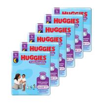 Fralda Descartável Huggies Tripla Proteção - Roupinha Tamanho XXG, 6 Pacotes com 22 Fraldas - Total 132 Tiras