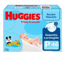 Fralda Descartável Huggies Tripla Proteção Tamanho P com 46 fraldas