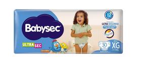 Fralda Descartável Infantil Babysec Ultrasec Galinha Pintadinha Mega - Tamanho XG - 30 Unidades
