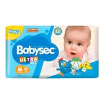 Fralda Descartável Infantil Bebê Babysec Ultra Sec Galinha Pintadinha Tamanho M com 40 Unidades