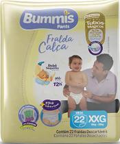 Fralda descartável infantil bummis roupinha mega xxg c/22 und Fralda descartável infantil bummis roupinha mega xxg c/22 und