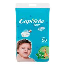 Fralda Descartável Infantil Capricho Baby EG C/50 Fralda Descartável Infantil Capricho Baby EG C/50