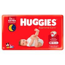 Fralda Descartável Infantil Huggies Supreme Care M 72 Unidades