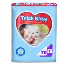 Fralda Descartável Infantil Pacotão Trick Baby EG 70 Un. Fralda Descartável Infantil Pacotão Trick Baby EG 70 Un.
