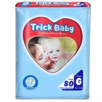 Fralda Descartável Infantil Pacotão Trick Baby G 80 Un.