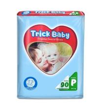 Fralda Descartável Infantil Pacotão Trick Baby P 90 Un.