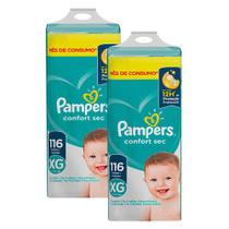 Fralda Descartável Infantil Pampers Confort Sec XG 232 Unidades