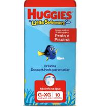 Fralda Descartável infantil para Piscina Litlle Swimers Huggies Tamanhos M/G-G/XG